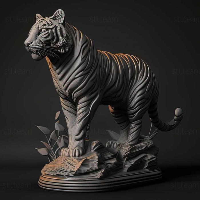 Animals tiger 3d model